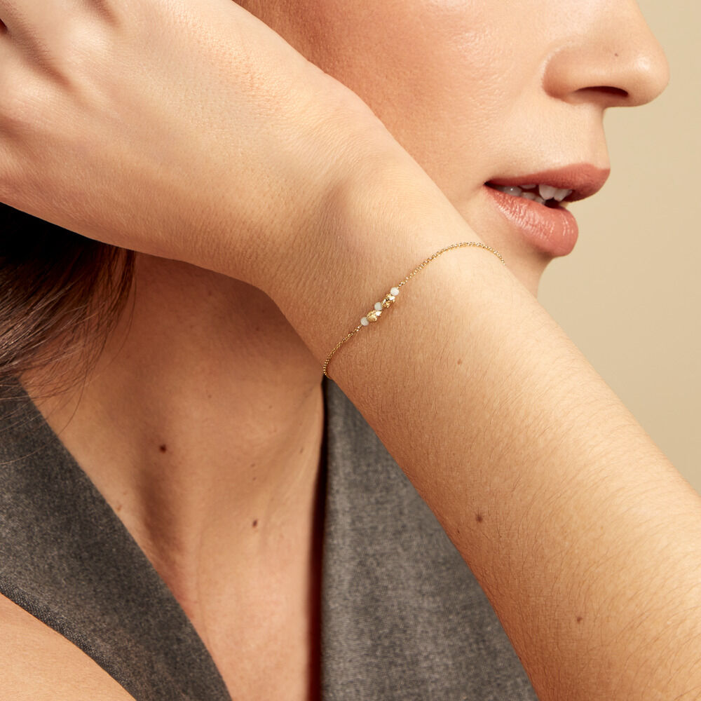 Bracelet Natille Or Jaune Amazonite - Bracelets chaînes Femme | Marc Orian