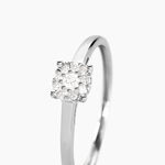 Bague Or Blanc Adeline Diamants - Bagues pierres pr&eacute;cieuses Femme | Marc Orian