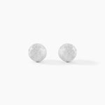 Boucles D'oreilles Puces Ayana Argent Blanc - Puces Femme | Marc Orian