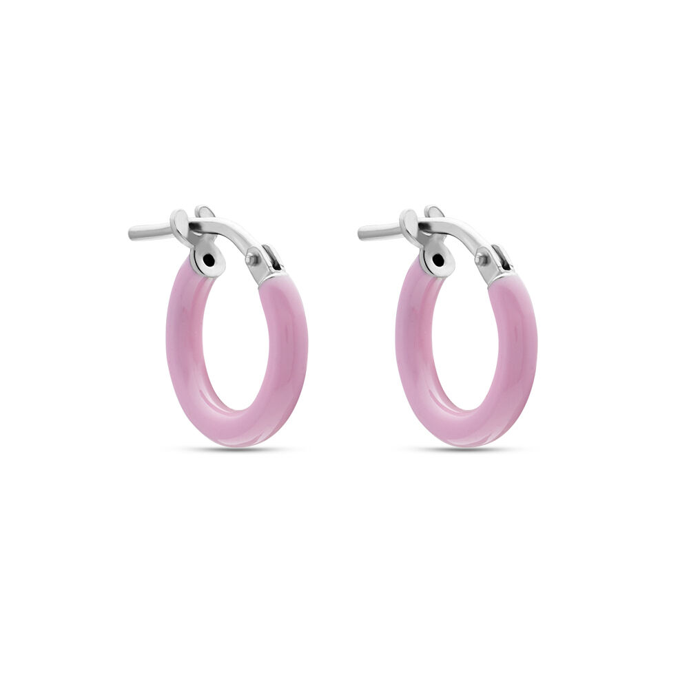 Créoles Argent Blanc Sadia - Créoles Femme | Marc Orian