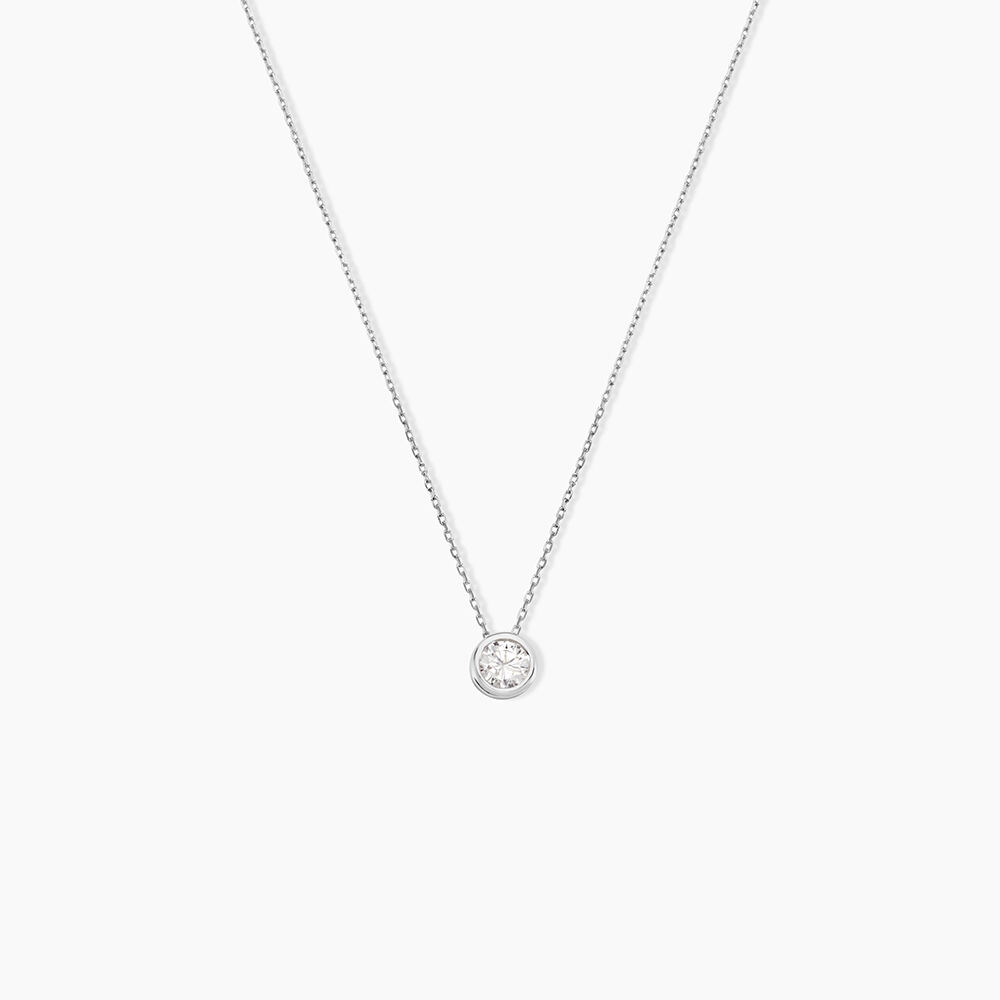 Collier Columbine Or Blanc Oxyde De Zirconium Blanc - Colliers avec pierres Femme | Marc Orian