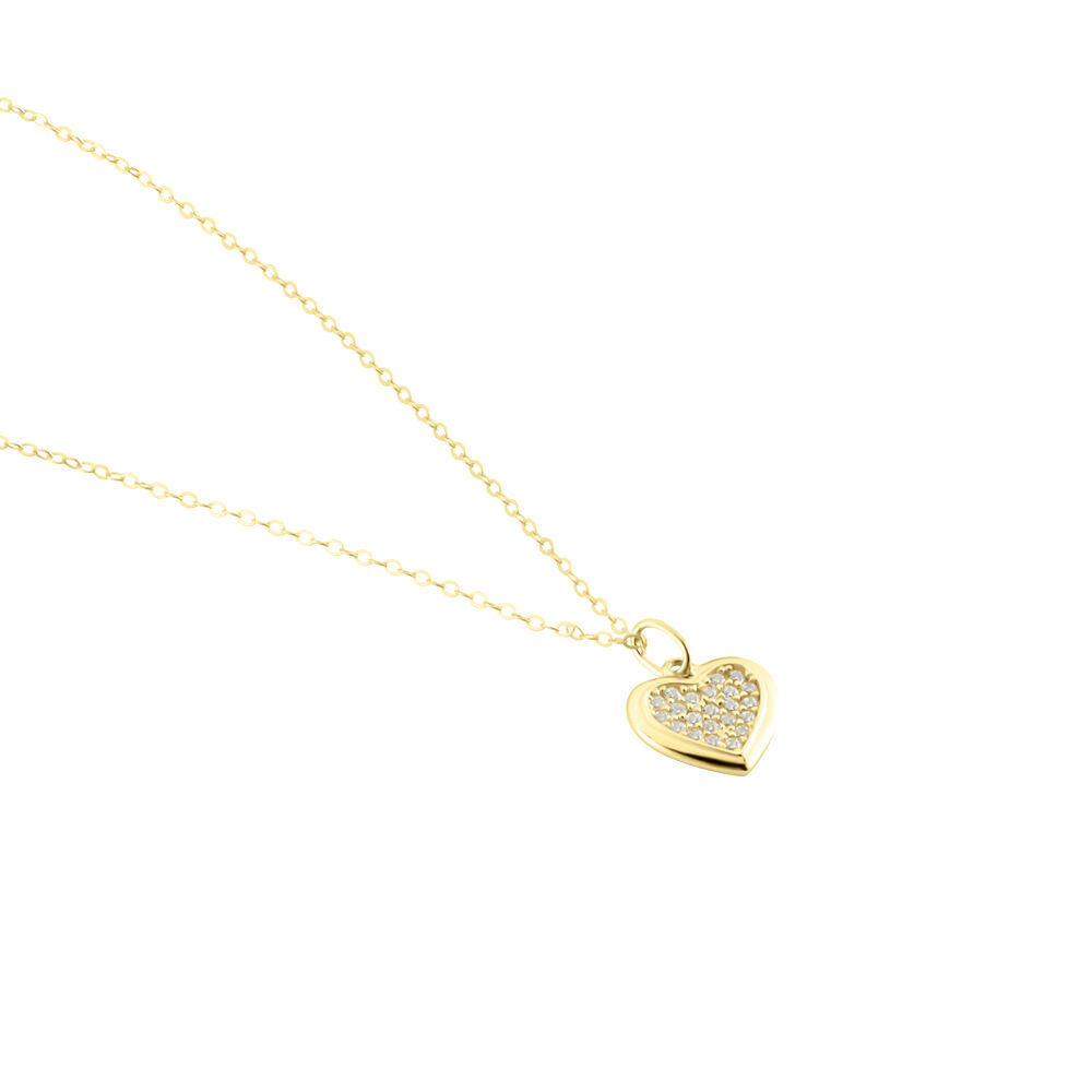 Collier Or Jaune Davie Oxyde De Zirconium - Colliers avec pierres Femme | Marc Orian