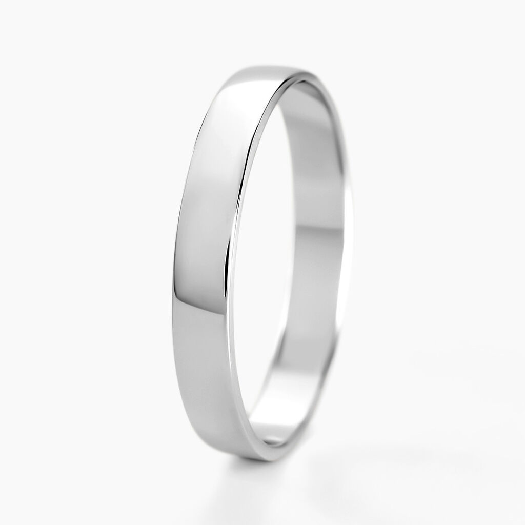 Alliance Julie Ruban Classique Or Blanc - Alliances duo Famille | Marc Orian