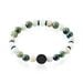 Bracelet Jourdan Yasur Acier Noir Quartz Amazonite - Bracelets Elastique Homme | Marc Orian