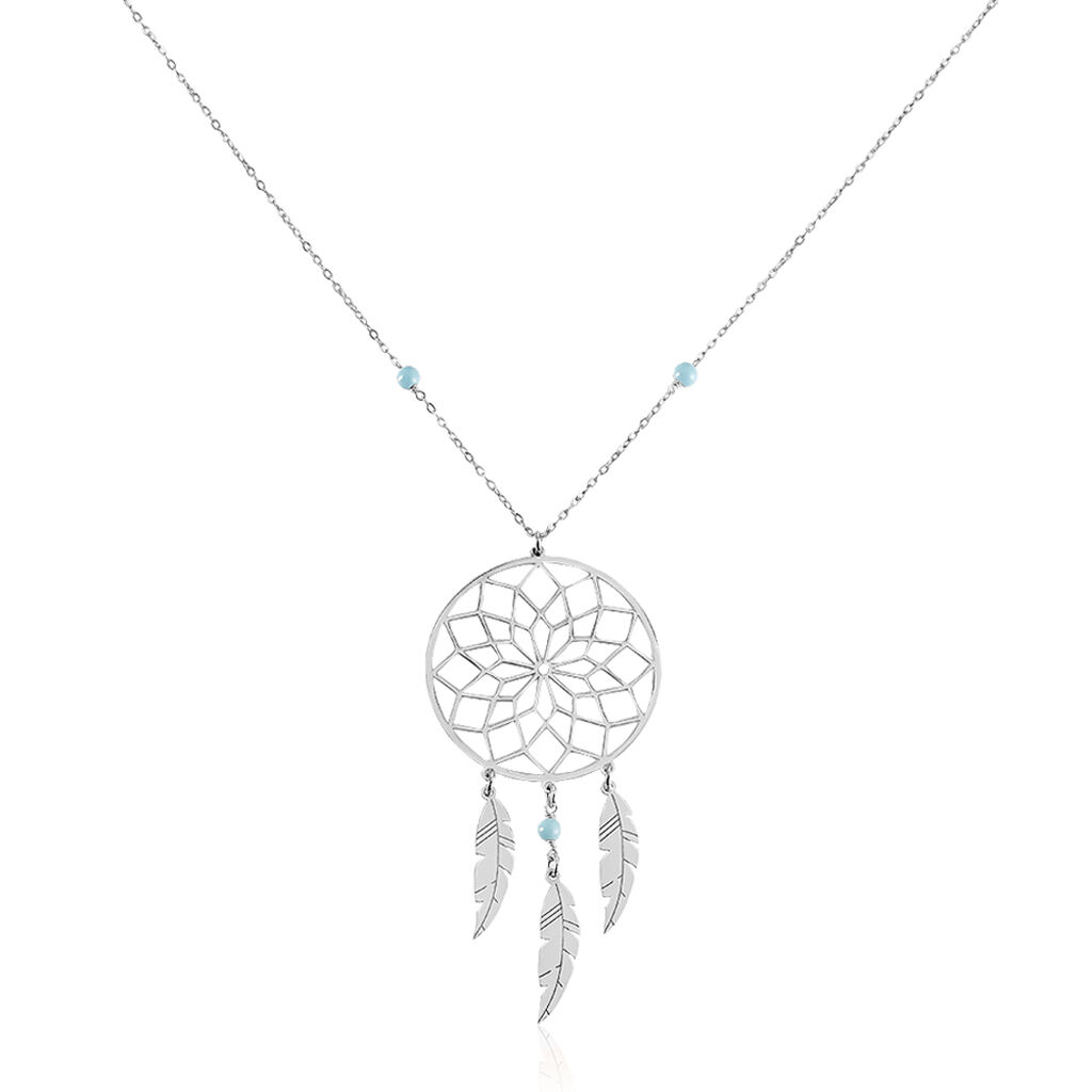 Collier Sautoir Misalie Argent Blanc - Sautoirs Femme | Marc Orian