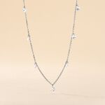 Collier Argent Collie Argent Blanc Oxyde - Colliers avec pierres Femme | Marc Orian