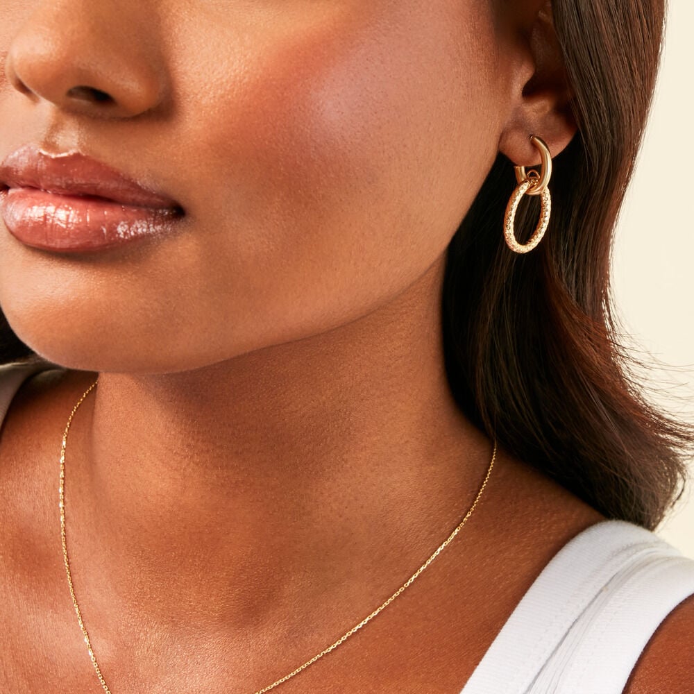 Boucles D'Oreilles Pendantes Chafik Or Jaune - Pendantes Femme | Marc Orian