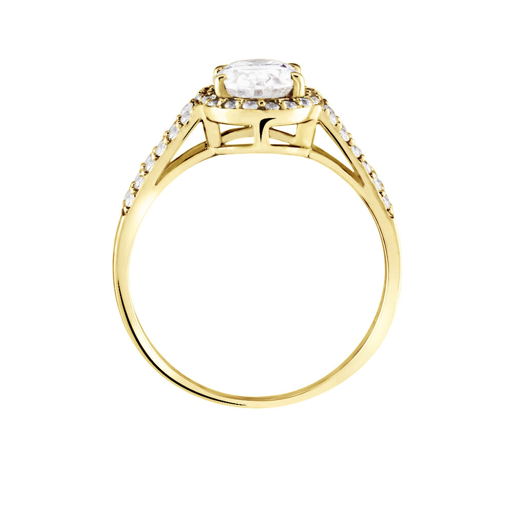 Bague Or Jaune Arjun Oxydes De Zirconium - Solitaires Femme | Marc Orian