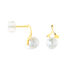 Boucles D'oreilles Pendantes Campanule Or Jaune Perle De Culture - Pendantes Femme | Marc Orian