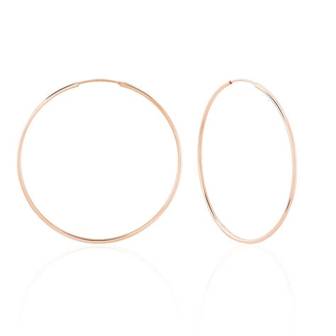 Cr&eacute;oles Argent Rose Olympia - Grosses cr&eacute;oles Femme | Marc Orian