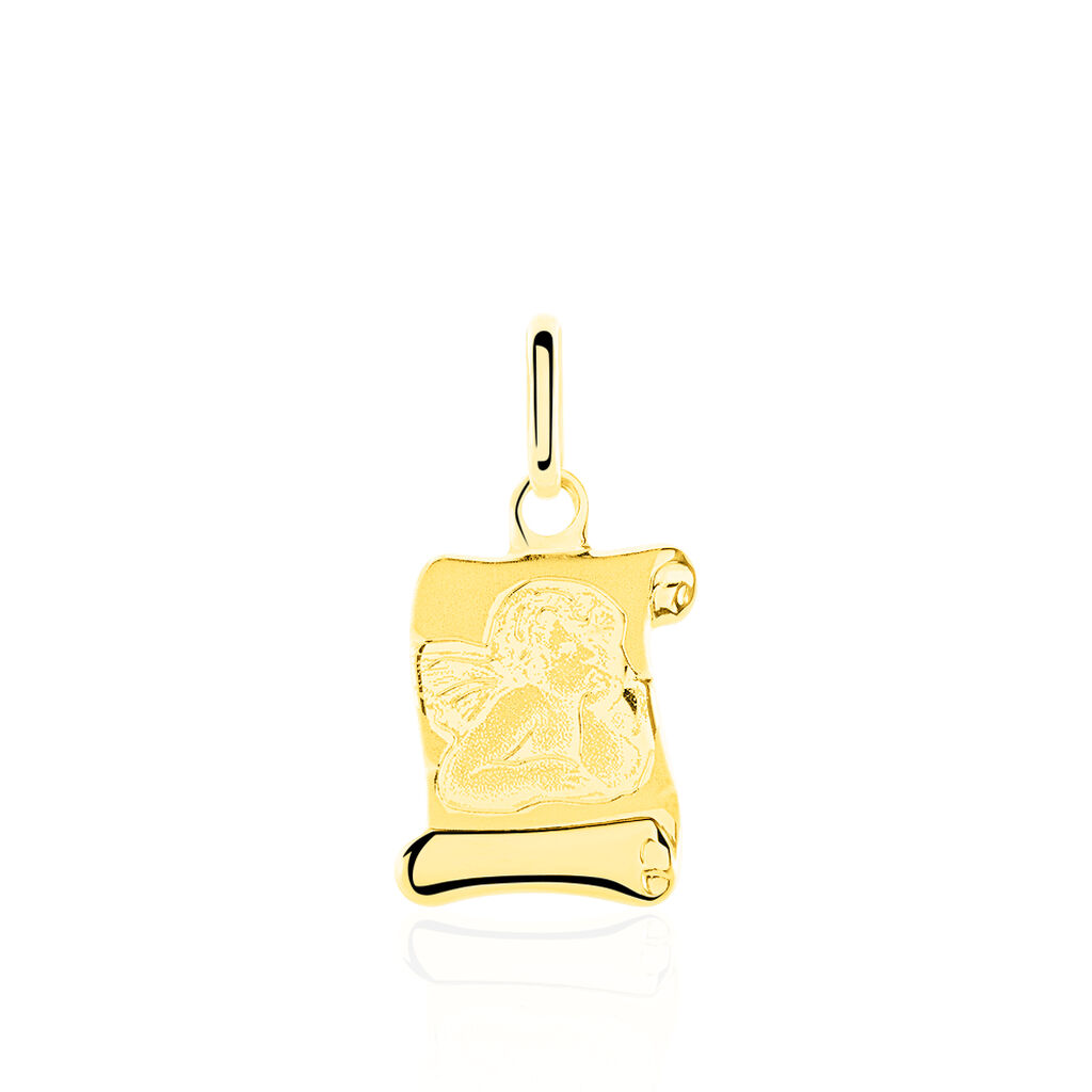 Pendentif Ange Parchemin Or Jaune - Bijoux personnalisés Famille | Marc Orian