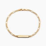 Bracelet Identit&eacute; Cameo Or Jaune - Gourmettes Femme | Marc Orian