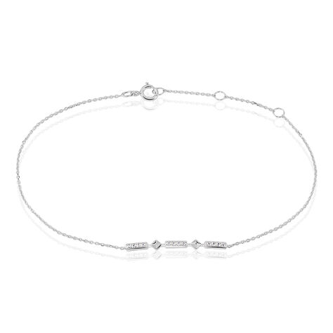 Bracelet Dvora Or Blanc Oxyde De Zirconium - Bracelets chaînes Femme | Marc Orian