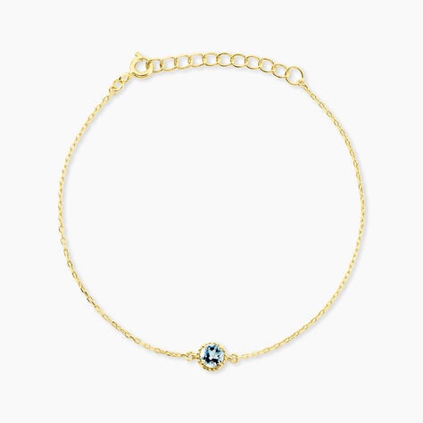 Bracelet Poem Argent Jaune Topaze Bleu Sky - Bracelets fantaisie Femme | Marc Orian