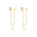 Bijoux D'oreilles Philippina Or Jaune Perle De Culture - Piercings d'oreilles Femme | Marc Orian