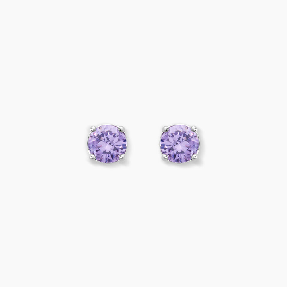 Boucles D'oreilles Puces Argent Blanc Rio Santa Teresa Oxyde - Puces Femme | Marc Orian
