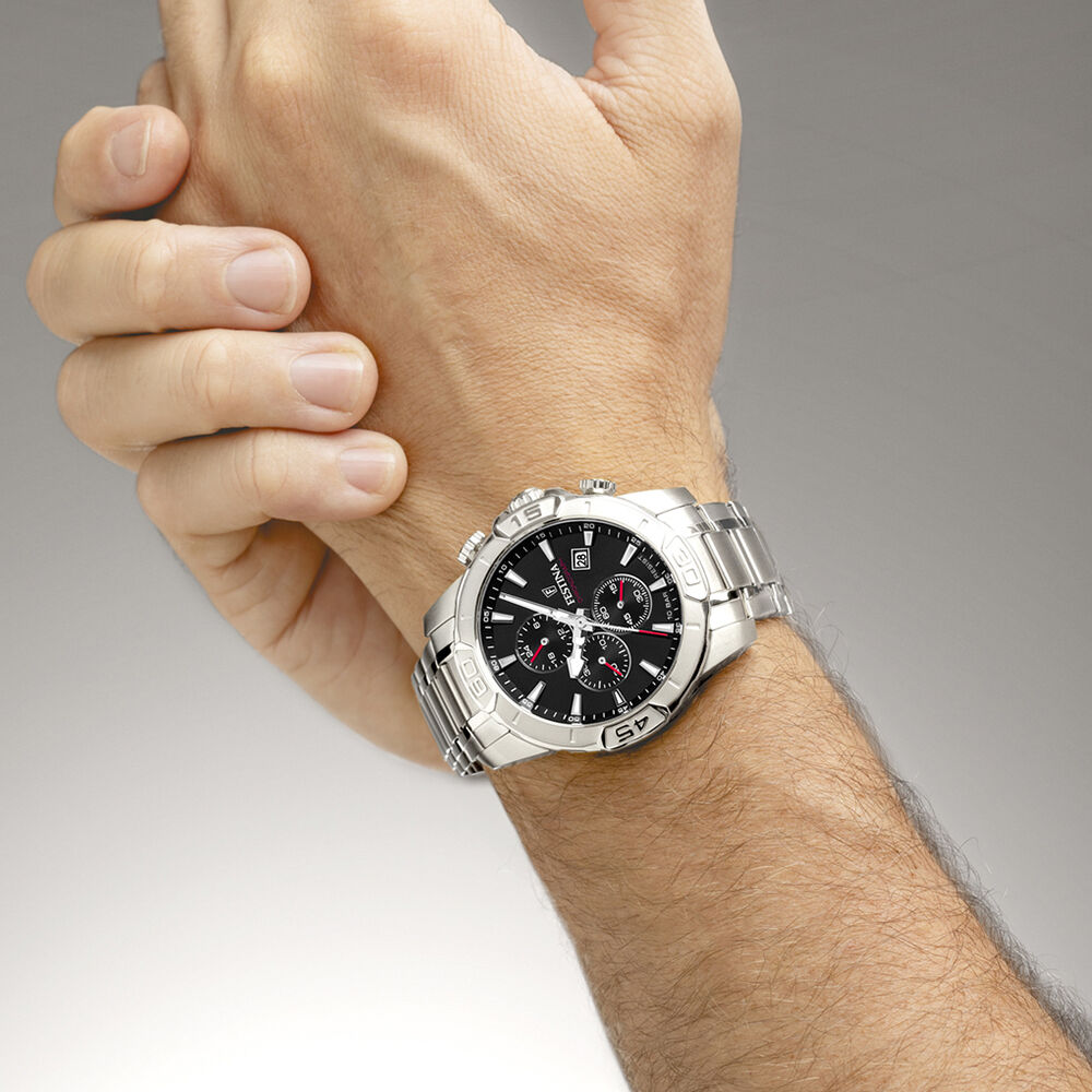 Montre Festina Timeless Chrono 45-3 Noir - Nouveautés Homme | Marc Orian