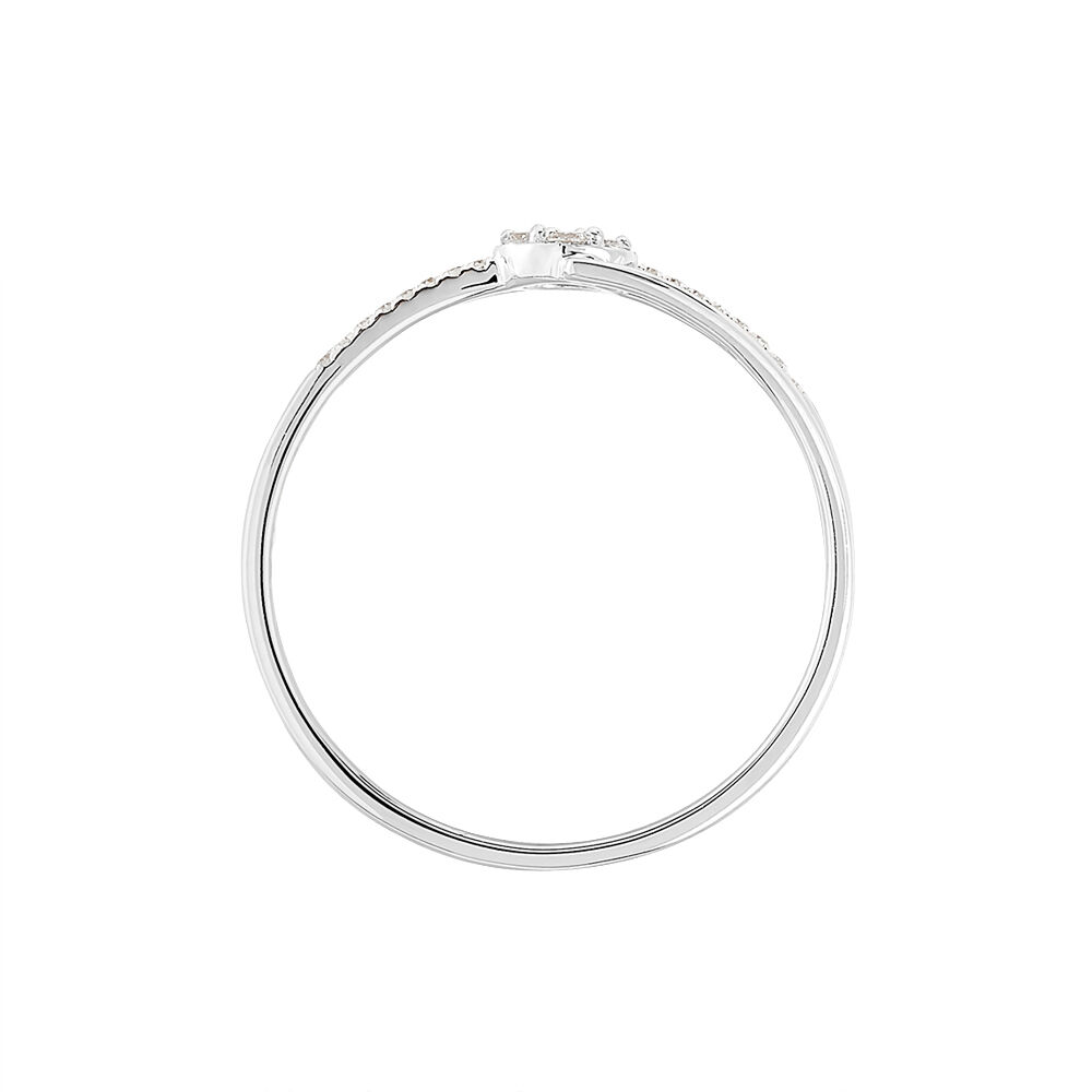 Bague Solitaire Atalante Or Blanc Diamant - Parures de mariage Femme | Marc Orian