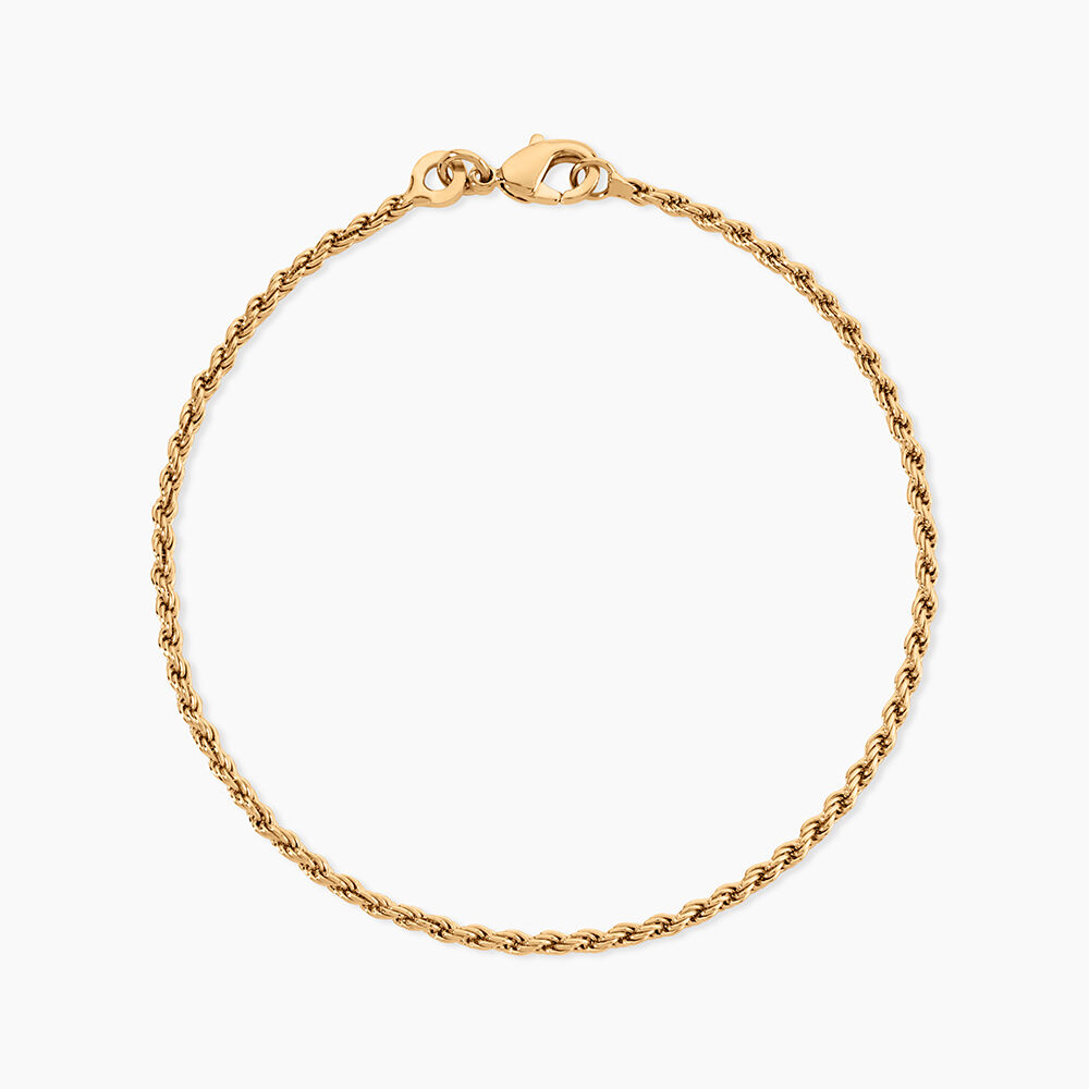 Bracelet Azelys Maille Corde Plaqu&eacute; Or Jaune - Bracelets fantaisie Femme | Marc Orian