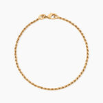 Bracelet Azelys Maille Corde Plaqu&eacute; Or Jaune - Bracelets fantaisie Femme | Marc Orian