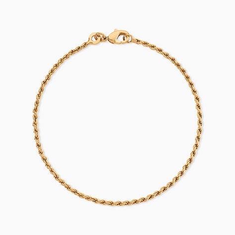 Bracelet Azelys Maille Corde Plaqu&eacute; Or Jaune - Bracelets fantaisie Femme | Marc Orian