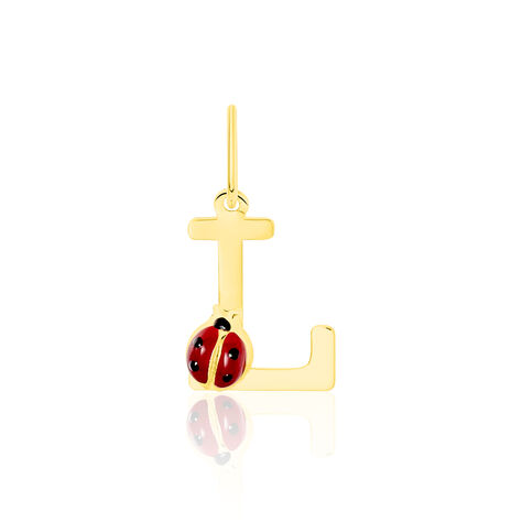 Pendentif Helidie Coccinelle Lettre Or Jaune - Pendentifs Enfant | Marc Orian
