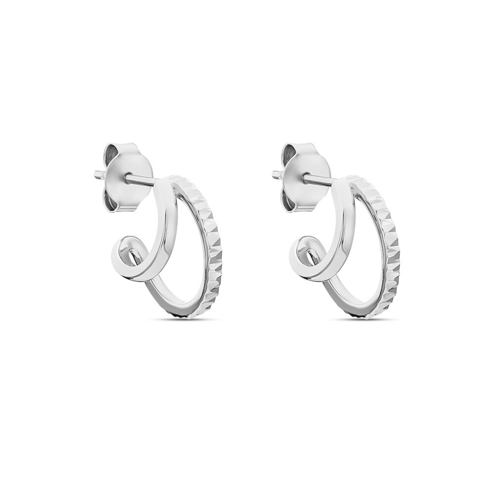 Cr&eacute;oles Lilibeth Argent Blanc - Cr&eacute;oles Femme | Marc Orian