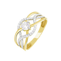 Bague Rozena Or Jaune Oxyde De Zirconium - Bagues Femme | Marc Orian