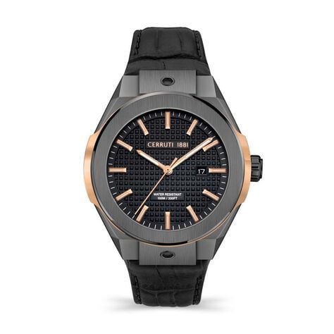 Montre Cerruti Ruscello Slim Noir - Montres &eacute;tanches Homme | Marc Orian
