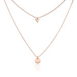 Collier Daina Argent Rose - Colliers multirangs Femme | Marc Orian