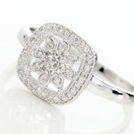 Bague Alixia Or Blanc Diamant - Parures de mariage Femme | Marc Orian