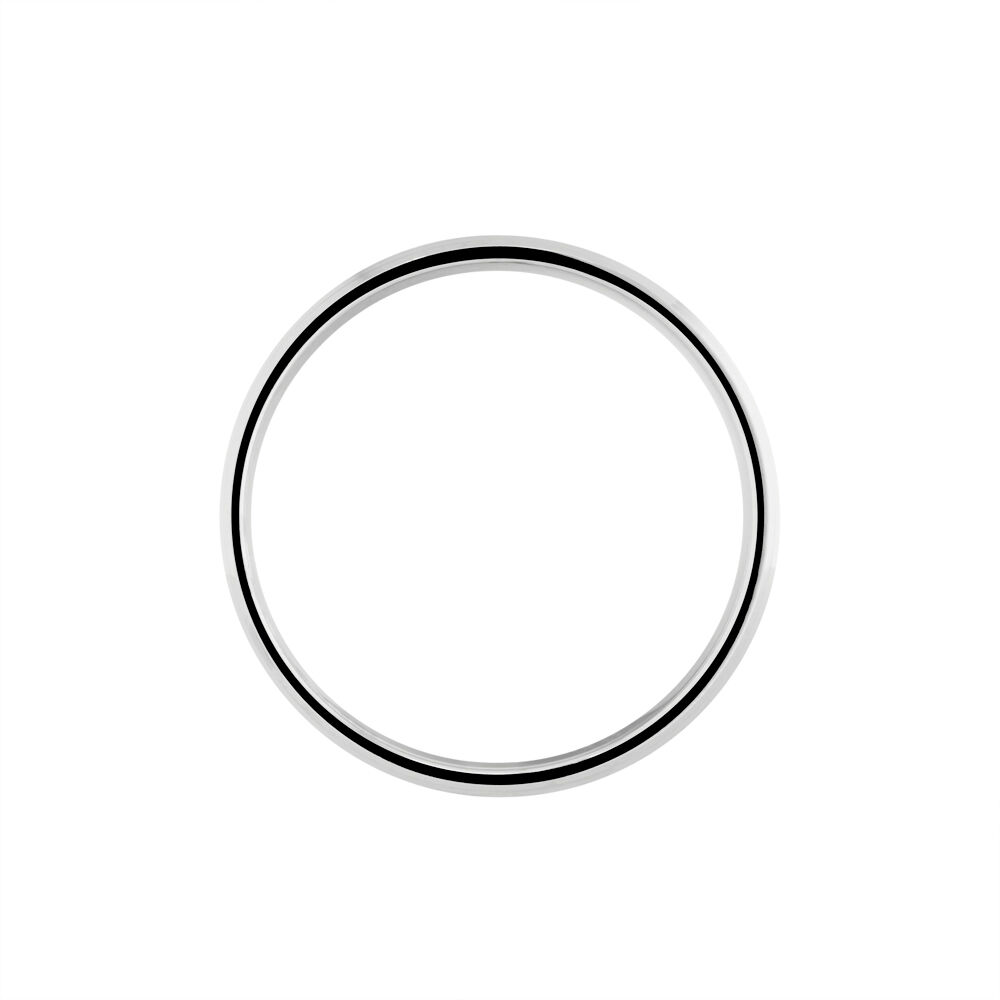 Alliance Arani Ruban Plat Or Blanc - Alliances personnalis&eacute;es Famille | Marc Orian