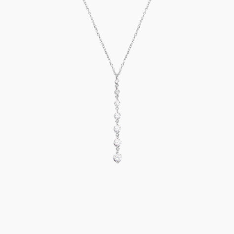 Collier Odyssee Argent Blanc Oxyde De Zirconium - Colliers avec pierres Femme | Marc Orian
