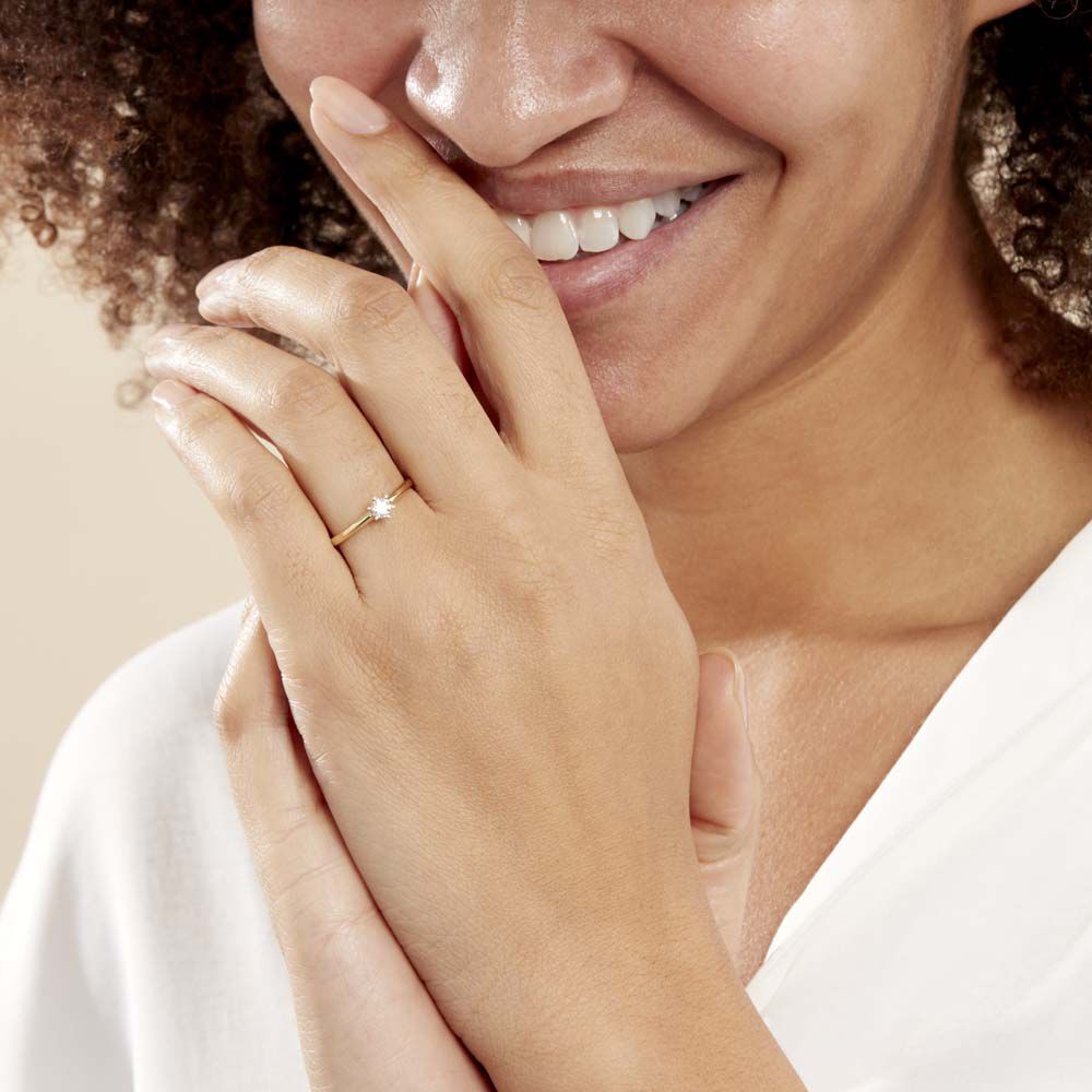 Bague Solitaire Samantha Or Jaune Diamant - Solitaires Femme | Marc Orian