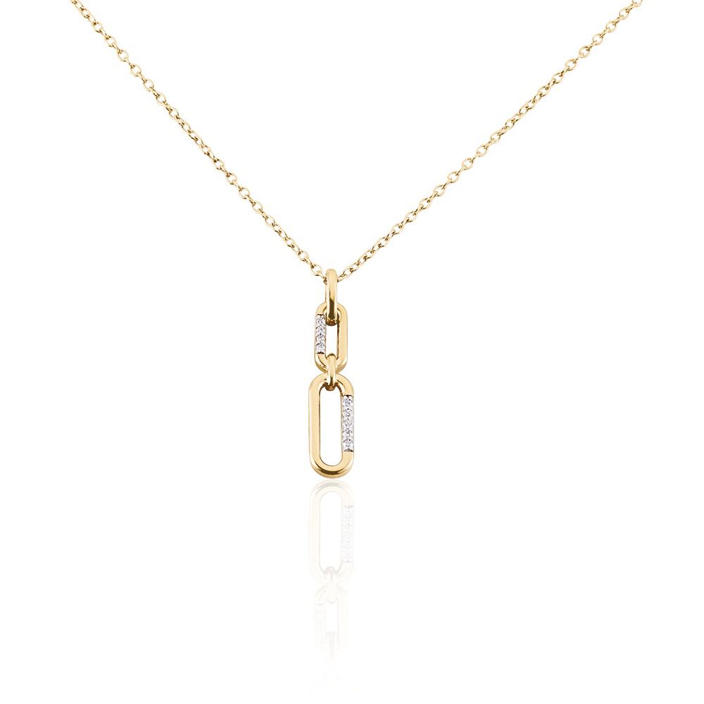 Collier Plaqu&eacute; Or Mietta Oxydes De Zirconium - Colliers avec pierres Femme | Marc Orian