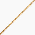 Bracelet Capucin Or Jaune Maille Marine Plate - Bracelets mailles Homme | Marc Orian