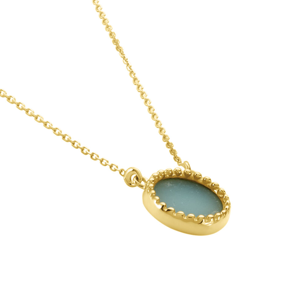 Collier Heida Or Jaune Amazonite - Colliers avec pierres Femme | Marc Orian