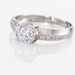Bague Solitaire Messine Or Blanc Oxyde De Zirconium - Solitaires Femme | Marc Orian