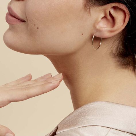 Créoles Dominae Or Jaune - Boucles d'oreilles Créoles Femme | Marc Orian