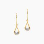 Boucles D'Oreilles Pendantes Ephraim Or Jaune Diamant - Pendantes Femme | Marc Orian