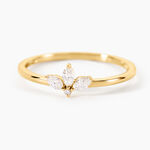Bague Vasilica Or Jaune Diamant Synth&eacute;tique - Bagues avec pierre Femme | Marc Orian