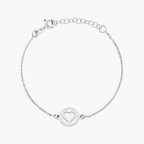 Bracelet Cuore Argent Blanc - Bracelets fantaisie Femme | Marc Orian