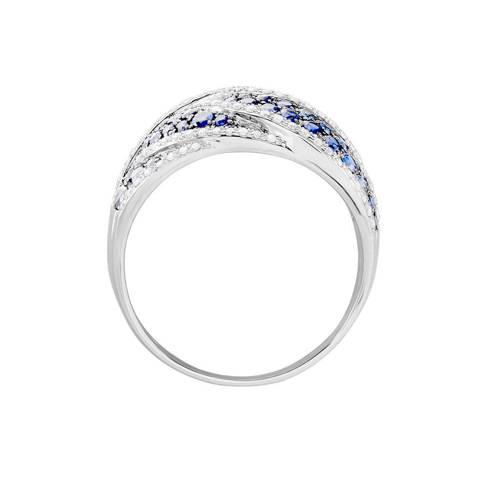 Bague Rebekka Or Blanc Saphir Et Diamant - Bagues vintage Femme | Marc Orian