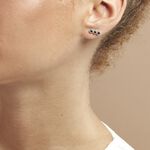 Boucles D'oreilles Puces Kasey Argent Blanc Oxyde De Zirconium - Puces Femme | Marc Orian