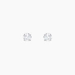 Boucles D'oreilles Puces Laena Argent Blanc Oxyde De Zirconium - Puces Femme | Marc Orian