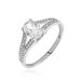 Bague Solitaire Or Blanc Regis Oxyde De Zirconium - Solitaires Femme | Marc Orian