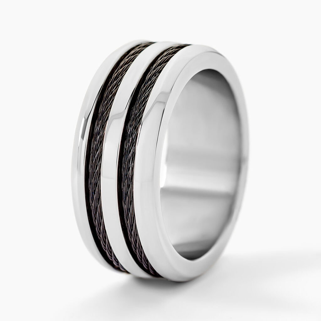Bague Men's Steel Acier Blanc - Bijoux fantaisie Homme | Marc Orian