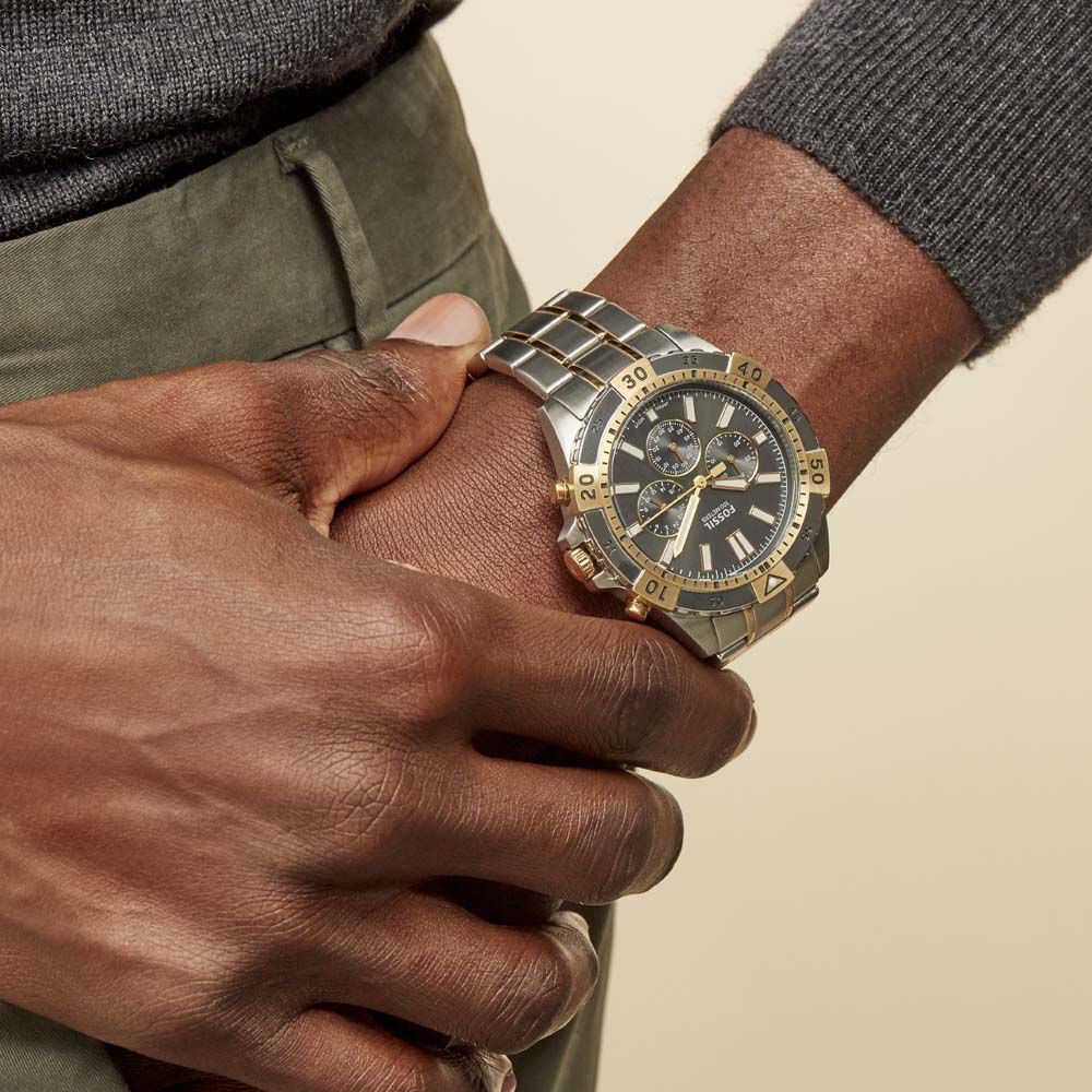 Montre Homme FOSSIL en Acier Marron - FS4357 - Cleor