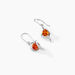 Boucles D'oreilles Pendantes Hilarionne Argent Blanc Ambre - Pendantes Femme | Marc Orian