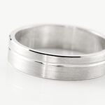 Alliance Abygail Ruban Plat Argent Blanc - Alliances duo Famille | Marc Orian